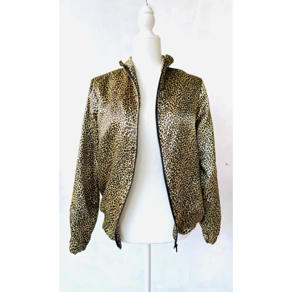 Lombarda (Colombian Brand) Animal Print Silk Jacket.